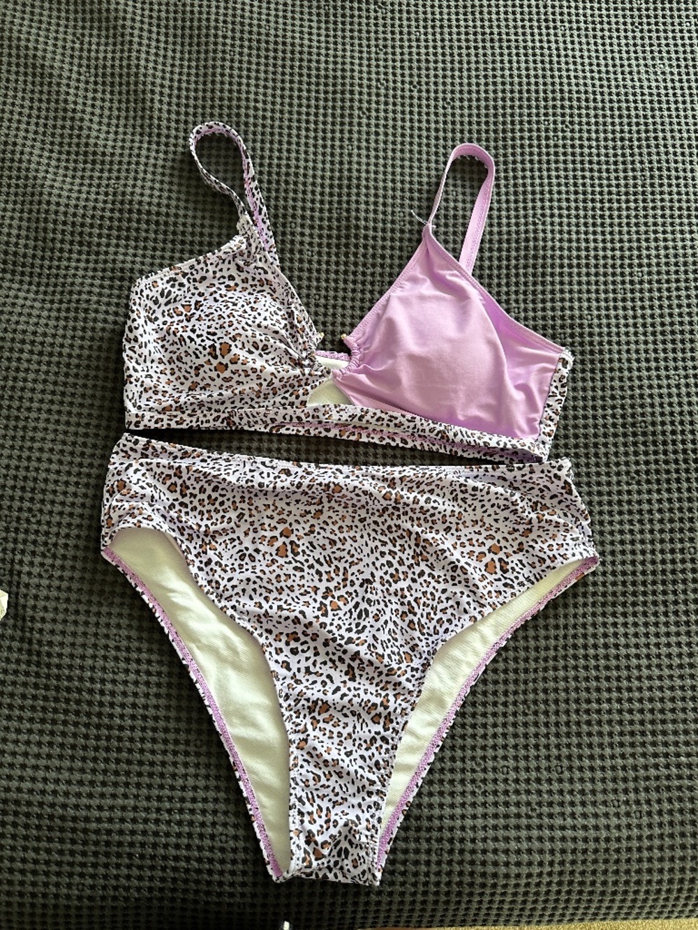 Purple Cheetah Bikini Set